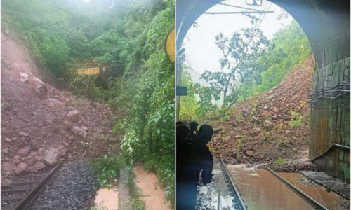 കൊങ്കൺ പാതയിലെ മണ്ണിടിച്ചിൽ; ഗതാഗതം പൂർണമായും തടസ്സപ്പെട്ടു