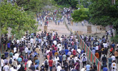 സർക്കാർ ജോലികളിലെ സംവരണം പരിഷ്കരിക്കണം; ശക്തമായ പ്രതിഷേത്തെ തുടർന്ന് ബംഗ്ലാദേശിൽ കോളേജുകൾ പൂട്ടുന്നു